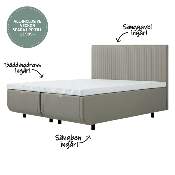 Tempur North Luxe SmartCool Ramsäng ALL-INCLUSIVE Care of Beds