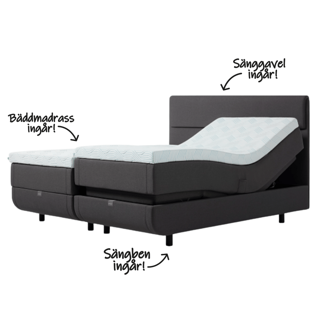 Tempur North Pro Ställbar Säng ALL-INCLUSIVE Care of Beds