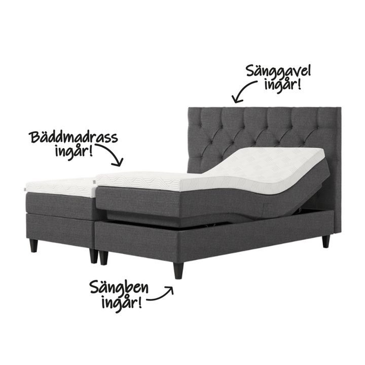 Tempur Promise Luxe SmartCool Ställbar Säng ALL-INCLUSIVE Care of Beds