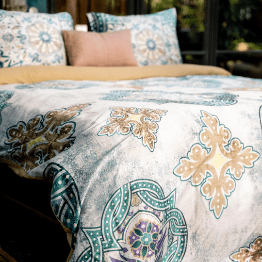 Kayori Yahya Bomull Satin Påslakanset Care of Beds