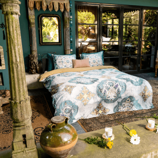 Kayori Yahya Bomull Satin Påslakanset Care of Beds