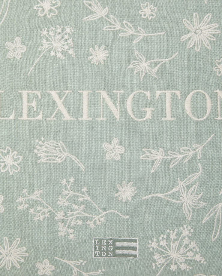 Lexington Logo Flower Embroidered Prydnadskudde