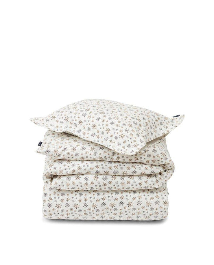 Lexington Snowflake Printed Flannel Påslakanset