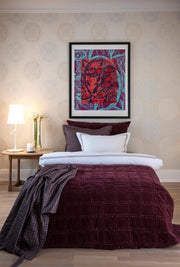 Borås Cotton Bordeaux Överkast